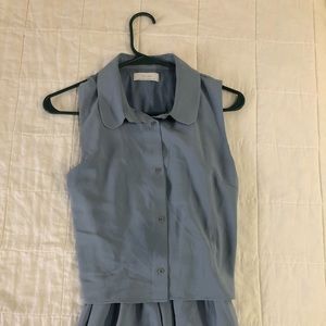 Soft blue jumpsuit perfect for summer!